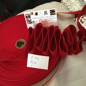 5 yards Red Heavy Duty Elastic Band Repair skirts, Belts, pants 1” inch wide
